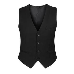  slim-fit suit vest Men's Business Men's vest best man clothing group dress 5 colors 