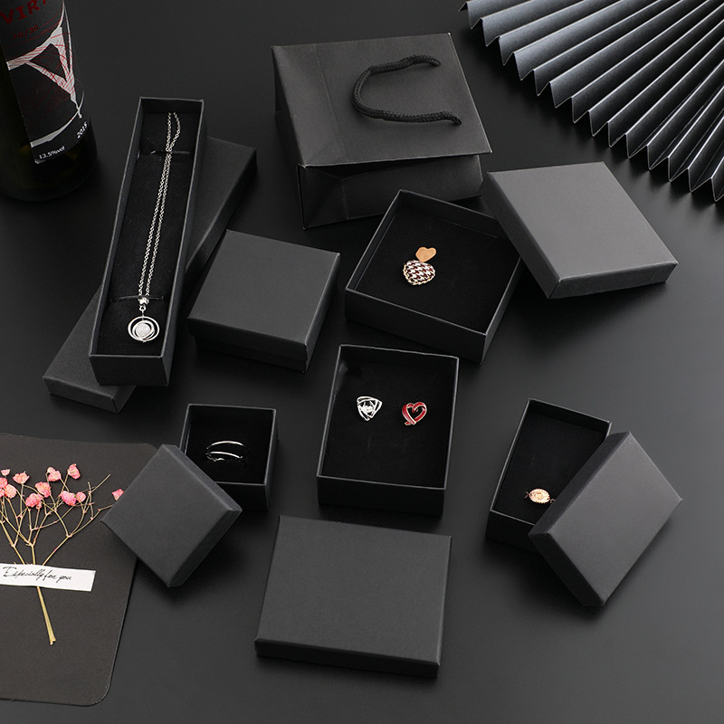 Fuente fábrica al por mayor caja de embalaje de joyería con muestra caja de anillo collar caja de joyería caja de regalo cubierta del cielo y la tierra