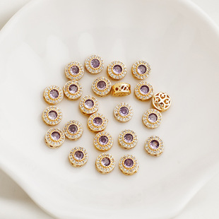 14K����ɫ�ʯ�pȦ�A�θ��� ʮ��ͨ�����δ��龎�K diy�Ʒ���