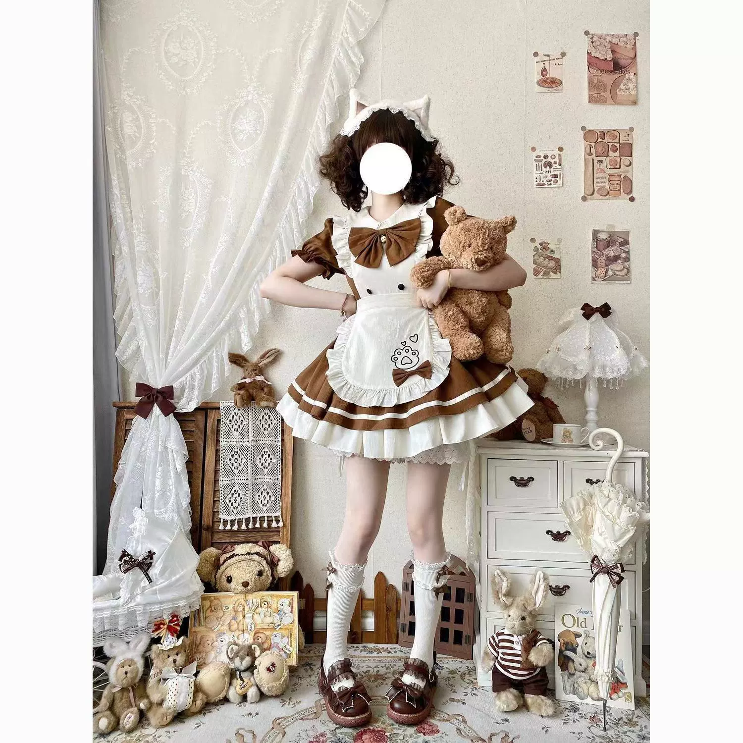 Милое японское платье, косплей, Lolita OP, в стиле Lolita