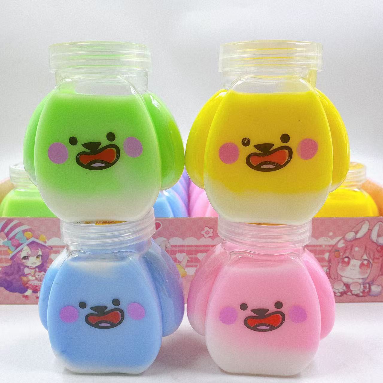 Juguetes para niños nuevos pingüinos espumantes de barro de cristal slim abrazar leche descomprimida barro de color agua falsa 2 yuanes al por mayor