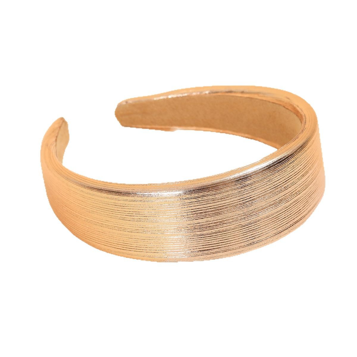 Nuevo metal coreano PU cuero cabello brazaje decoración diaria esponja plateada alta cabeza de cabeza