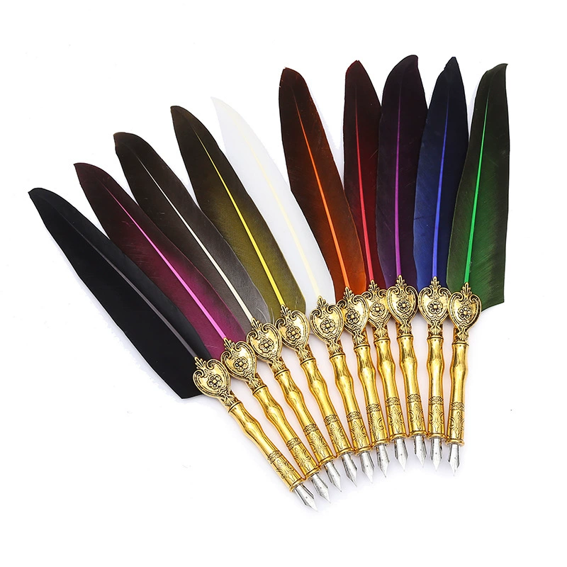 Retro writing brush, creative design set, 2022 collection, Birthday gift