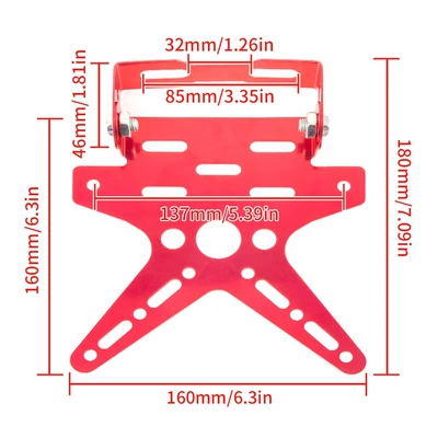 aluminum alloy adjustable active car — License plate holder/license plate holder