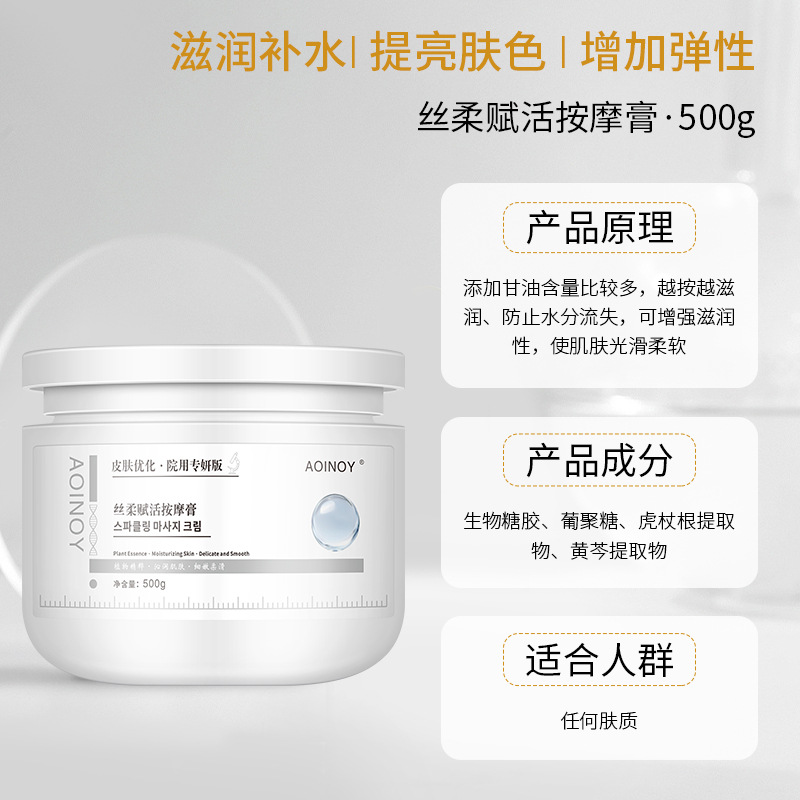 Silky revitalizing massage cream 500ml