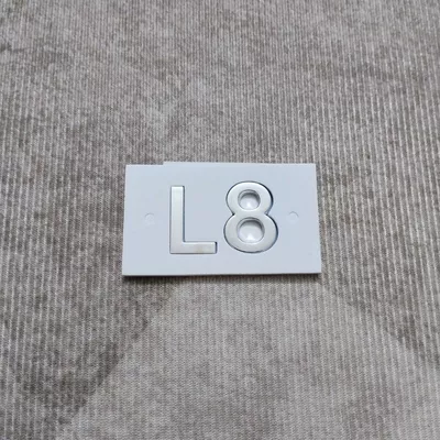 Hood Front Car Logo L8 Electroplated – Car logo - replacement-can-be-shipped-on-behalf-of-others-ideall8