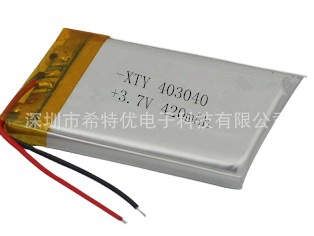 厂家生产 3.7V聚合物锂电池 403040/420mAh带保护功能电池