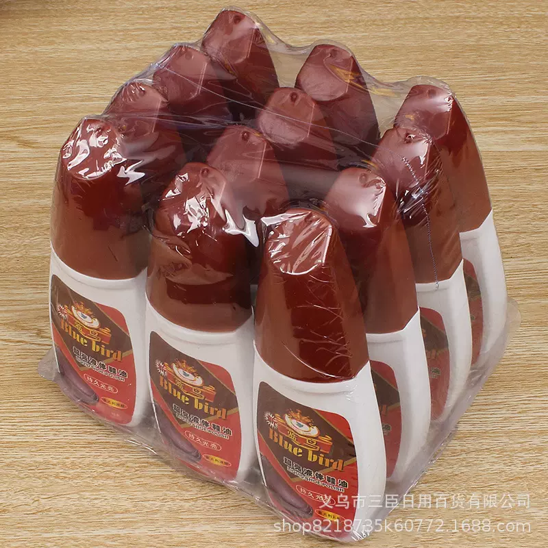 液体鞋油 带海绵刷贴心装去污提亮神器厂家直销2元店日用百货批发