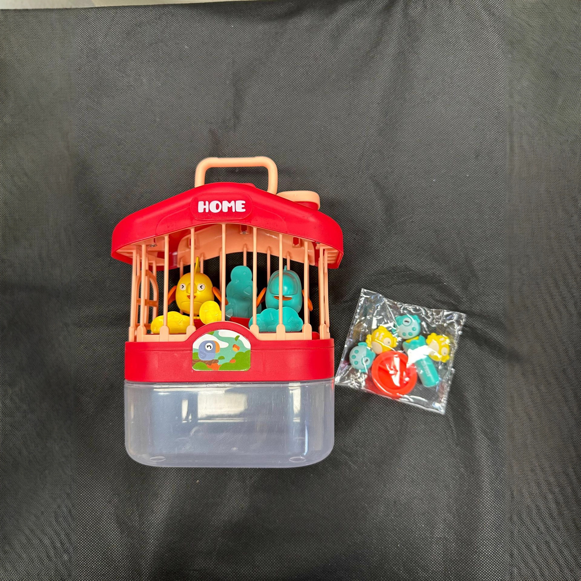 Simulación transfronteriza roer inducción llamada de cuerdas vocales iluminación jaula de pájaros acuario al por mayor Temu pájaros juguetes de niños puzzle