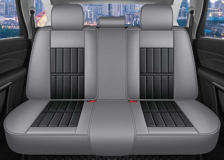 Full-Coverage Car Seat Cover, Universal for All Seasons, Perforated and Breathable, Special for Summer, Wear-Resistant, High-End Business Seat Cushion