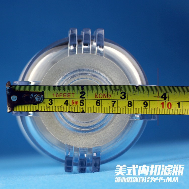 Botella de filtro transparente de 10 pulgadas 6 puntos engrosada a prueba de explosiones PP cartucho de filtro blanco purificador de agua accesorios 3/4 interfaz filtro de 5 pulgadas