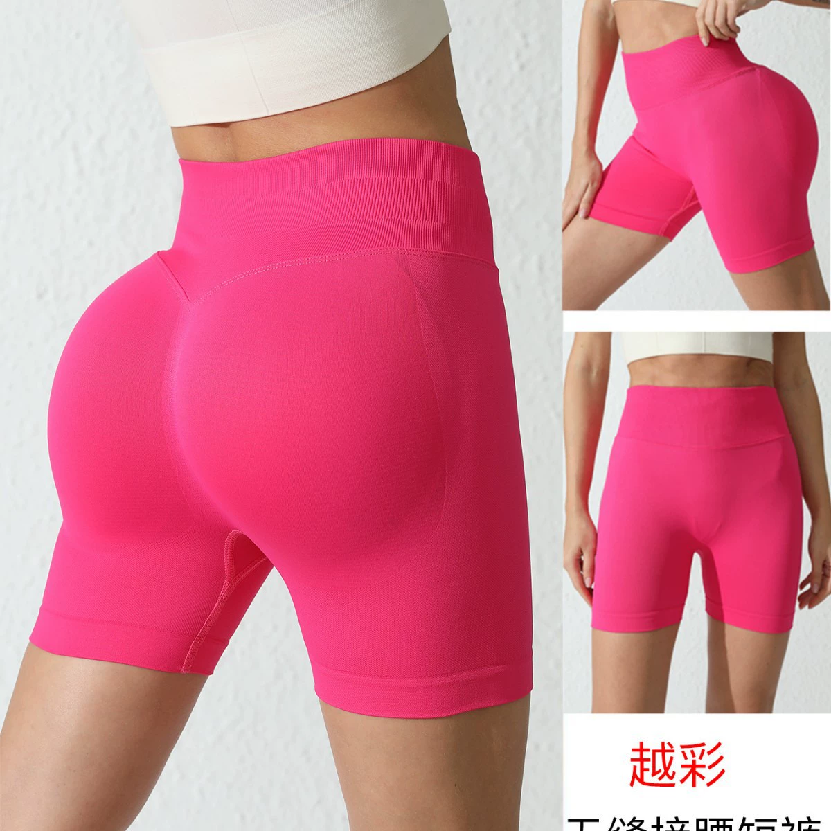 Новые бесшовные шорты для талии дышащие на открытом воздухе спортивные штаны для фитнеса