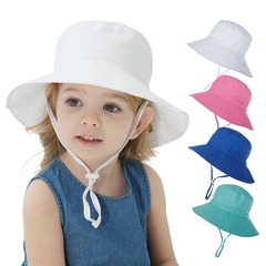 子供の春と夏の漁師の帽子男性と女性の赤ちゃん日焼け防止日よけ帽子屋外通気性盆地帽子ビーチ帽子日よけ帽子