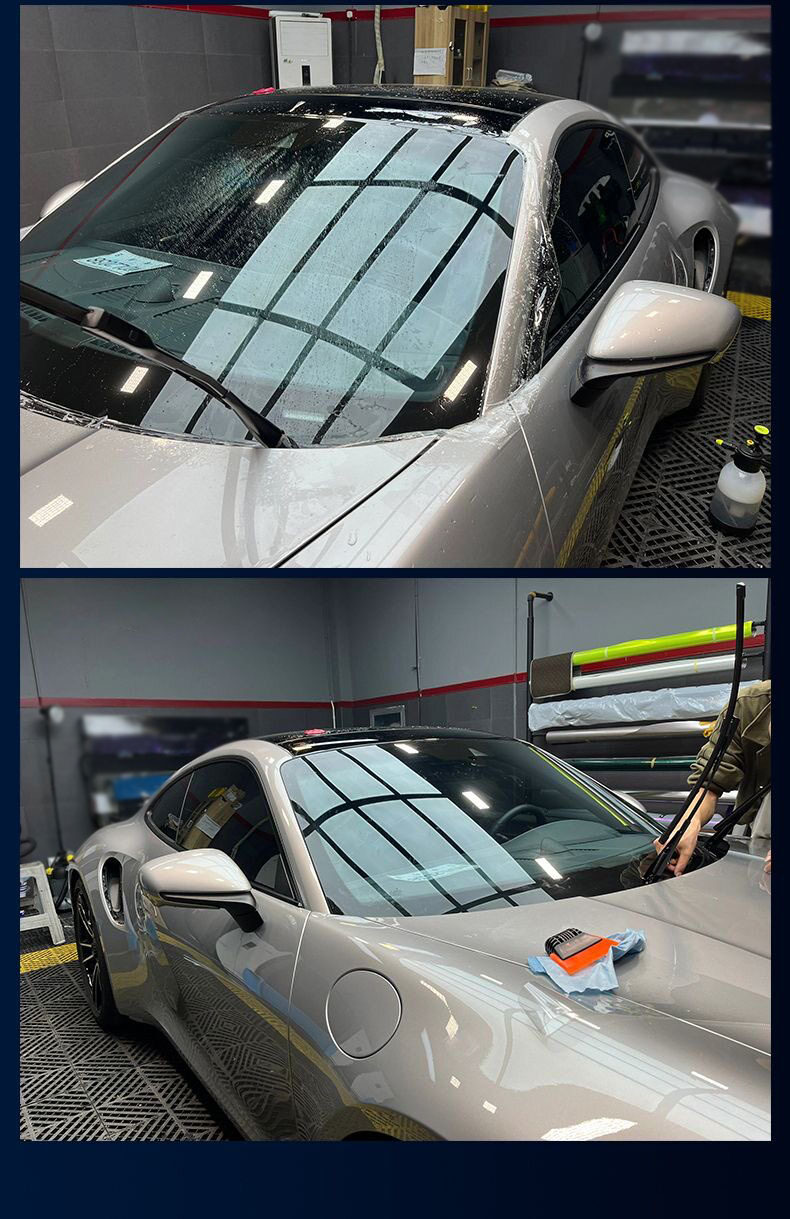 Car TPU glass protective film for front windshield, high clarity, impact-resistant, scratch-resistant, wear-resistant, self-repairing