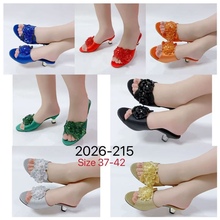 2025欧美小香家字母平底拖鞋女头层牛皮经典山茶花低跟女鞋高品质