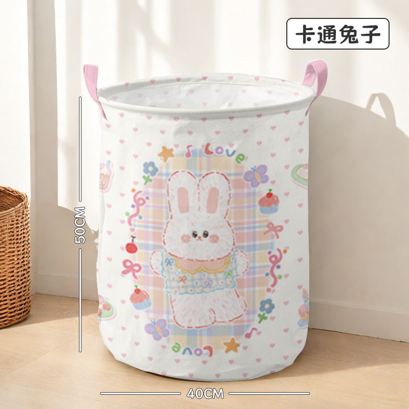 かわいい折りたたみ式汚れた衣類バスケット、見栄えの良い衣類収納バケツ、家庭用大容量ランドリーバスケット、おもちゃ収納バスケット|undefined