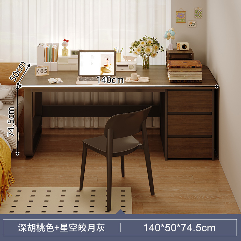 Mesa de escritorio simple para el hogar, mesa de estudio simple para el hogar, mesa de escritorio, computadora de escritorio, combinación de sillas