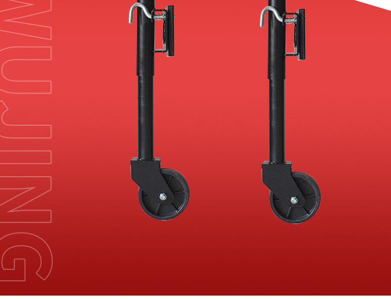 Single-Wheel Trailer 0kg Top-Side Swivel Yacht Rv Mobile Support 6inch Guide Wheel Lifting Rv Stand