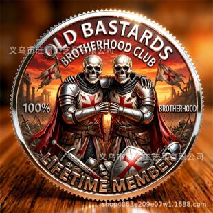�羳�¿�Crusader Brotherhood Challenge Coin ʮ��܊�ֵܕ�Ӳ��