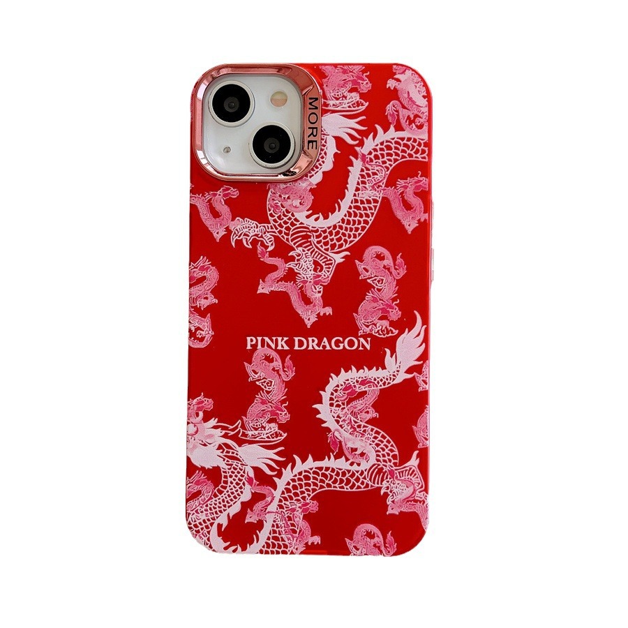 Red Dragon Phone Case For Iphone And Huawei Festive Design_voghion.com