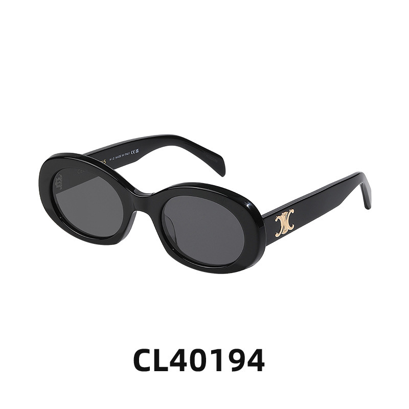 凱旋門レトロキャットアイブラックサングラス女性用 CL401942024 新しいハイエンド抗 UV サングラス|undefined