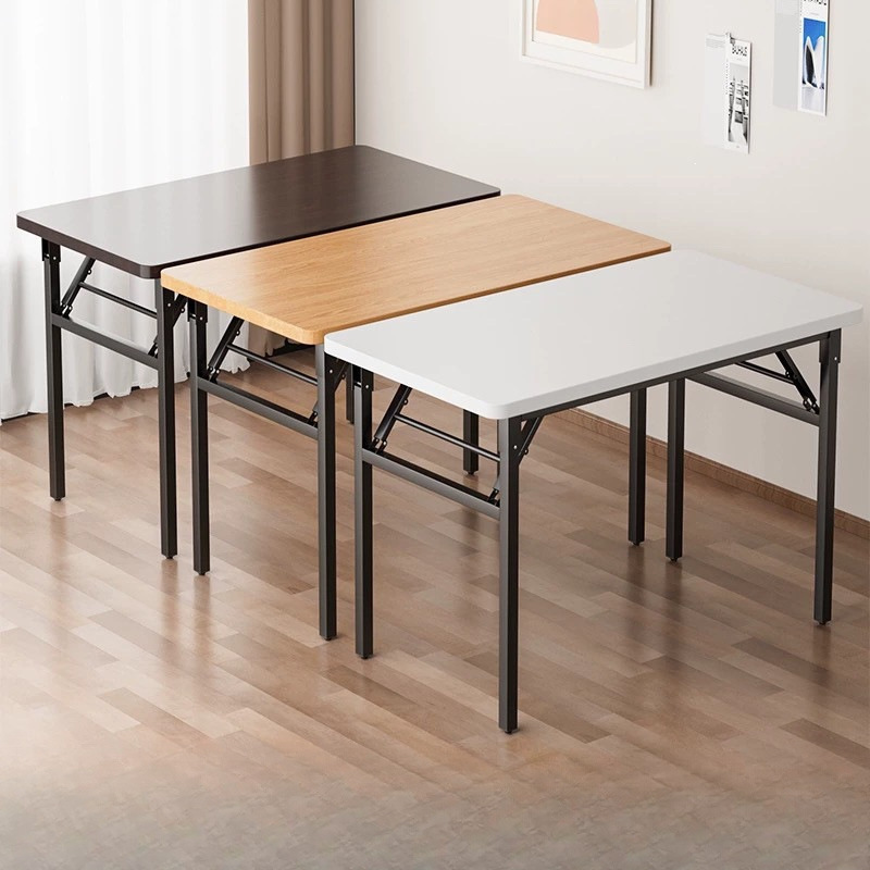 Simple foldable table, long rectangular training and conference table, double-layer strip desk, office and event rectangular study table Simple foldable table, long rectangular training and conference table, double-layer strip desk, office and event rectangular study table