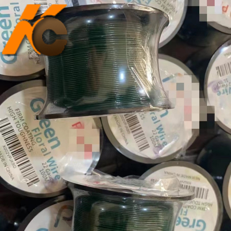 源头厂家22号110码墨绿色烤漆花匠线圣诞树烤漆扎丝