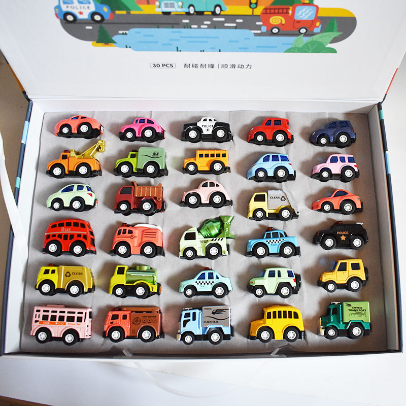 礼盒装儿童迷你合金回力小汽车模型多款玩具车组合套装儿童节礼品|ms