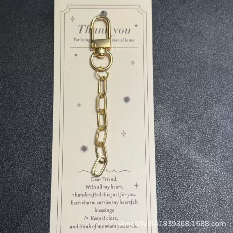 KC金门扣回形针链条手提链短链包包挂件材料高档箱包配件合金链