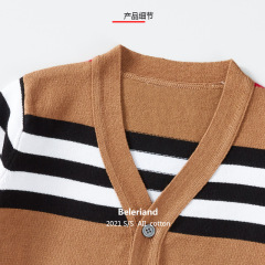 2021 Ox Year New Children's Knitted Cardigan Boys Spring Woolen Coat Korean Style Children's Apparel Sweater Overseas Outsourcing