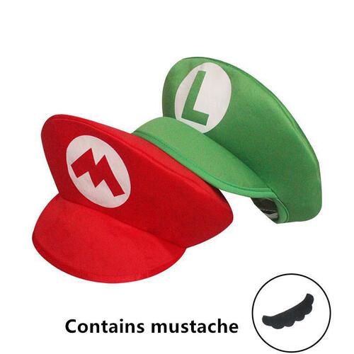 Super Mario Bros Luigi Cartoon Cosplay Hat Classic toys Anim