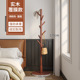 Walnut color film-thickened round bottom support