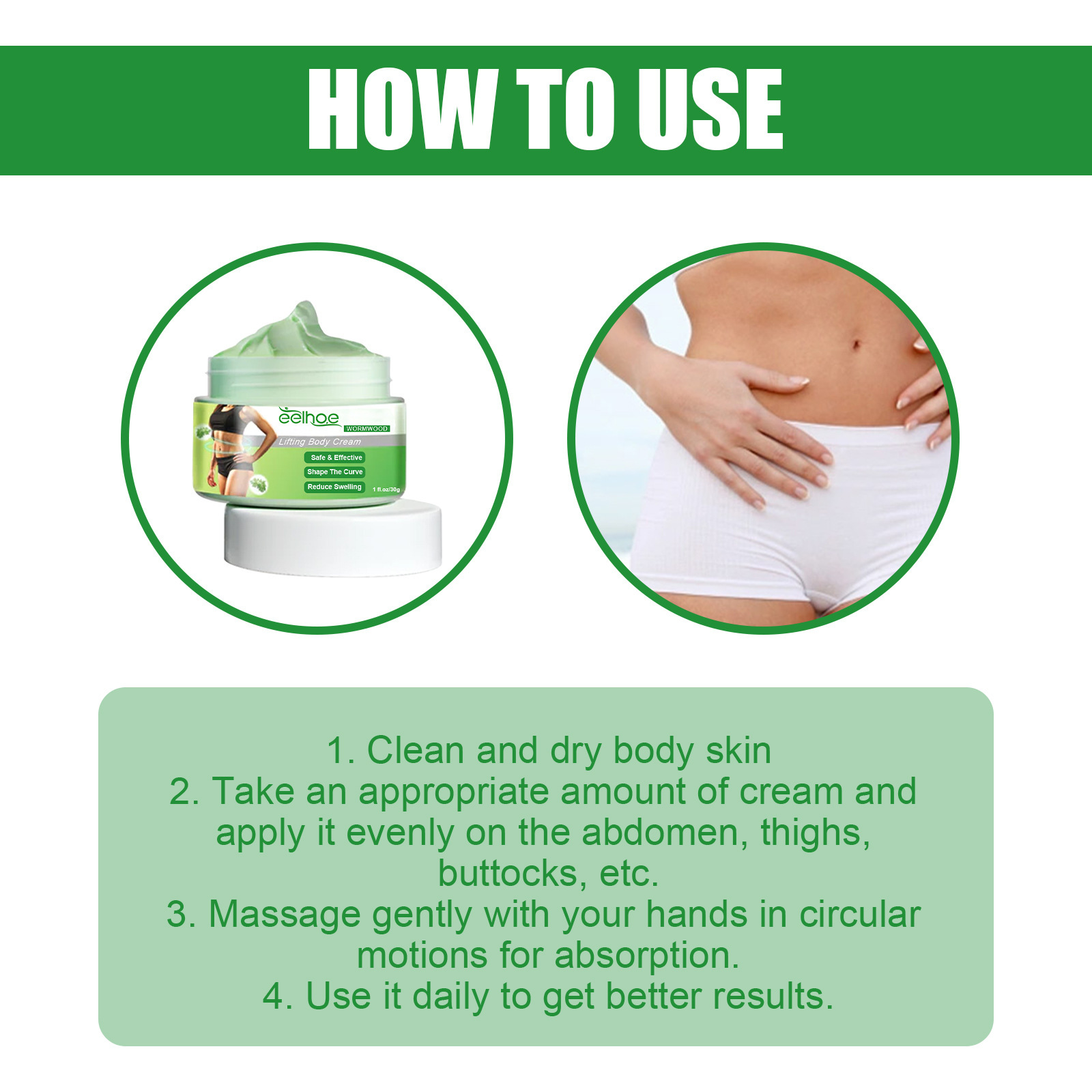 EELHOE Ai Cao Shaping-Massage strafft Arme, Bauch, Oberschenkel und überschüssiges Fleisch, Körperhaut, Schlankheitscreme_voghion.com