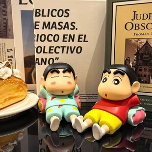 Gk Crayon Shin-Chan Pillow Backrest Phone Holder Nohara Shinnosuke Figure Model Ornament Peripheral Trendy Toy