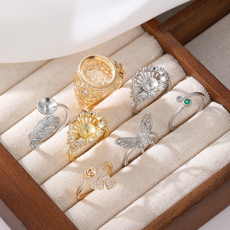 Design one size wedding ring pearl