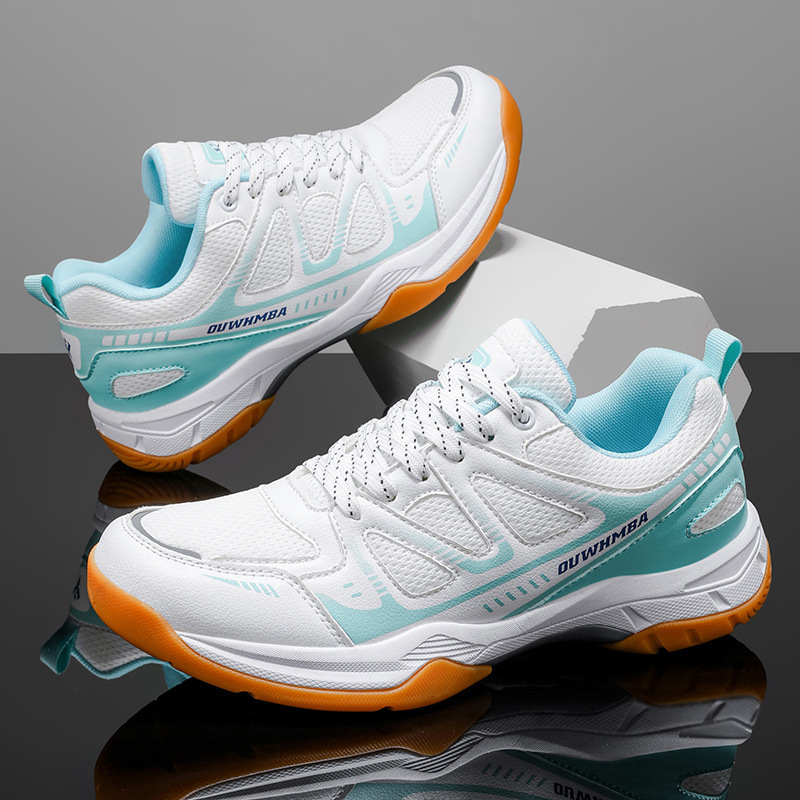 Cross-Border New Badminton Shoes for Men and Women, Non-Slip, Breathable, Shock-Absorbing Sneakers, Wear-Resistant Sports Shoes, Outdoor Professional Training Shoes