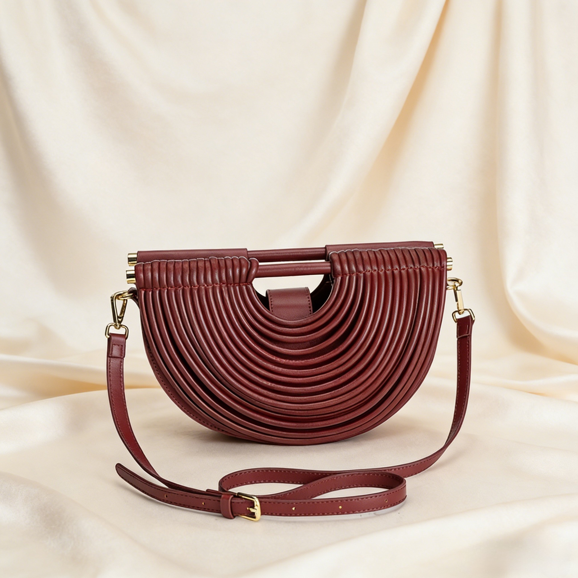 Nuevo transfronterizo tejido bolsa de cena de mujer fiesta moda personalidad bolsa de mano de moda alta sensación de fideos bolsa de noche