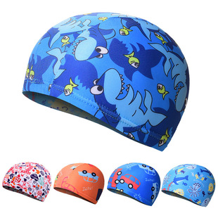 Newly Launched Swimming Caps for Men and Women, Cute Cartoon Pattern Baby Swimming Caps, Hair Protection Swimming Caps