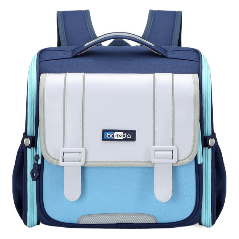 New Schoolbag for Primary School Students with Horizontal Edition British Style Lightweight Spine Protection Large Capacity Children's Backpack for Grade 1-4 and Grade 3 Lightweight