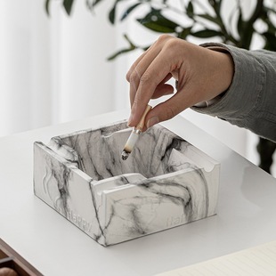 New Style Ashtray with High Aesthetic Value, Square Shape, Creative and Unique Design for Living Room, Trendy and High-End Large Cigar Ashtray