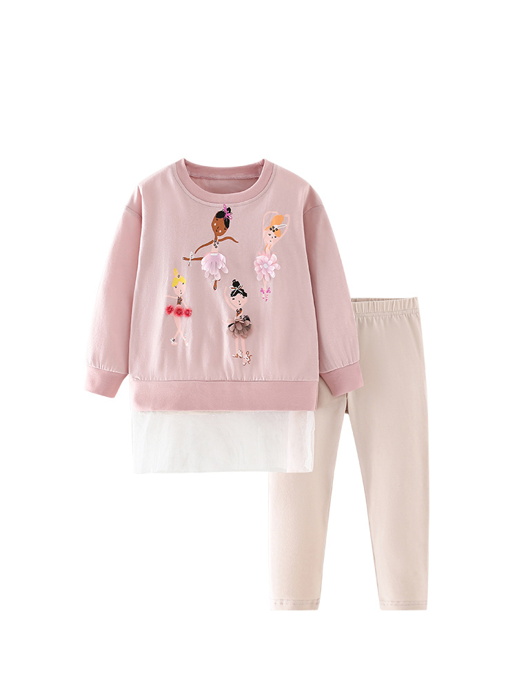 En stock malwee traje para niños otoño nuevo cuello redondo manga larga pantalones de manga larga de estilo occidental para niños europeos y americanos ropa para niños