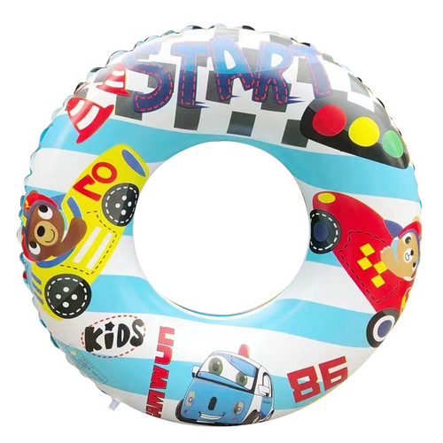 Manufacturer Mixed Batch Thick PVC Inflatable Swim Ring for Kids, Cute Cartoon Underarm Life Vest