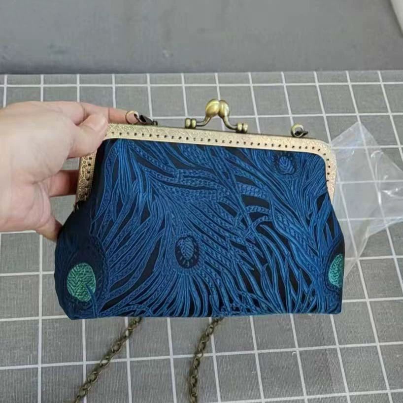 Ткань ручной работы, рот, рот, золото, материал, мешок, материал, ретро, хлопчатобумажная ткань