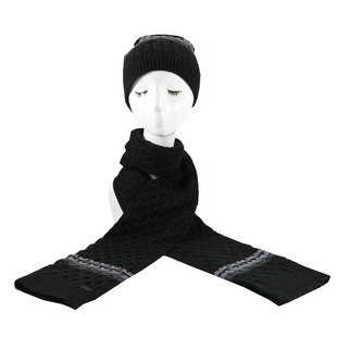 Wool hat men's hat scarf two-piece Winter velvet warm ear protection knitted hat women's thickened windproof wool