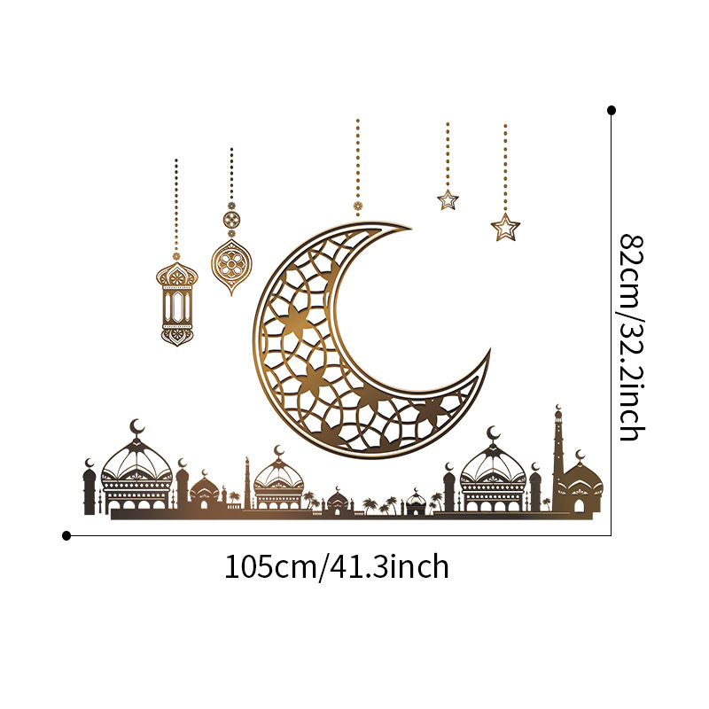 Fashion Moon Chandelier Stars Castle Wall Stickers Wholesale display picture 1