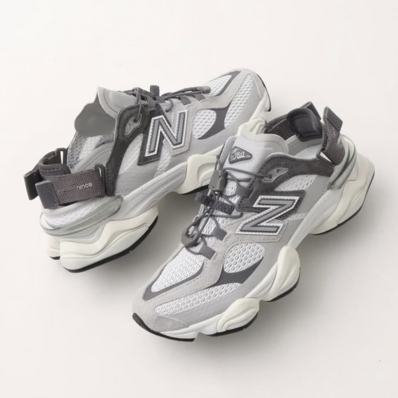 Pure original NB9060 dad-style sandals, retro thick-soled, breathable, closed-toe mules, versatile summer half-slippers for men and women