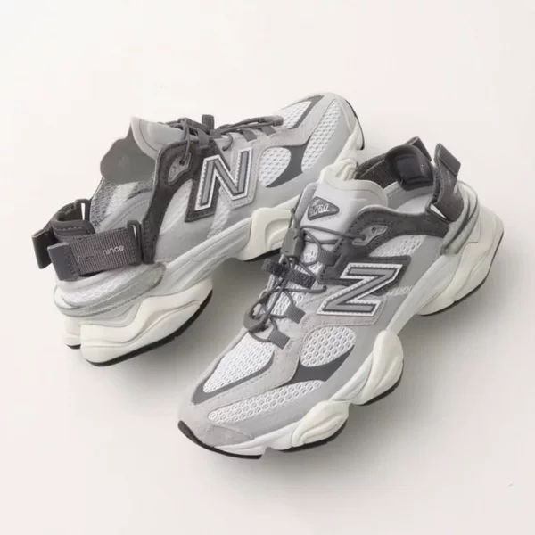 Pure original NB9060 dad-style sandals, retro thick-soled, breathable, closed-toe mules, versatile summer half-slippers for men and women