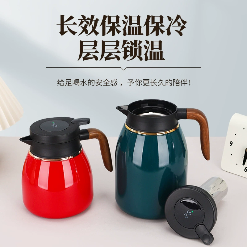 Smart teapot stainless steel, thermos, tea, (Physicals)