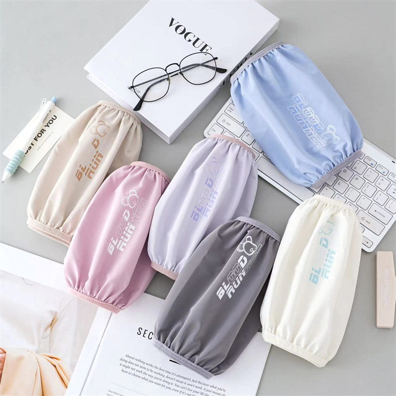 Franela impermeable bordada cocina del bebé de los hombres de las mujeres largo oversleeve mangas de la mano de los niños al por mayor estudiante Otoño e Invierno