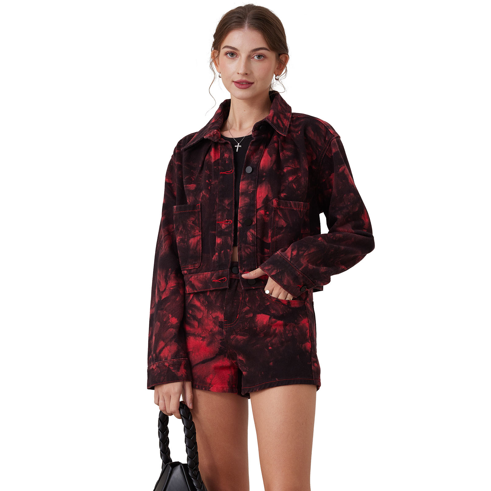 타이로 염색한 레드 세트 (1 세트)